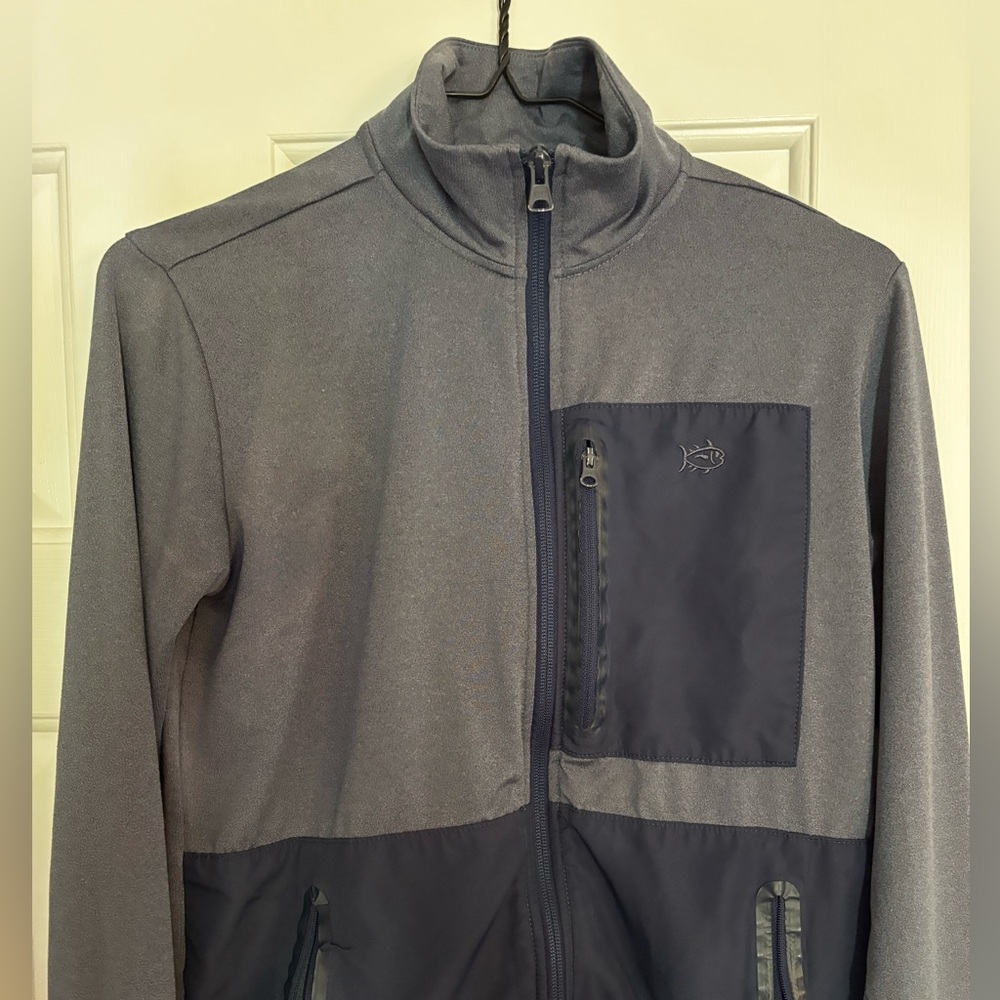 Boys navy and gray jacket